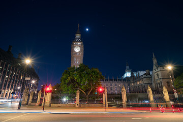 Fototapeta na wymiar Big Ben at night in London. England 