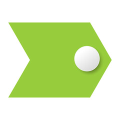 Infographic arrows element with empty label 