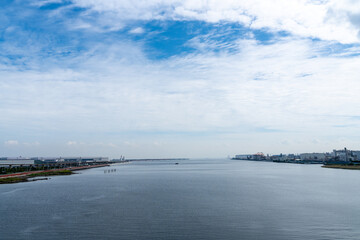 多摩川河口の風景
