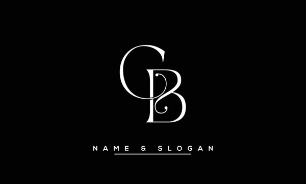 BC,  CB,  B,  C  Abstract  Letters  Logo  Monogram