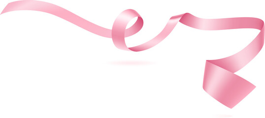 Pink silk ribbon