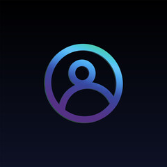 Gradient User Icon / Symbol / Logo