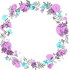 Floral Wreath - Frame