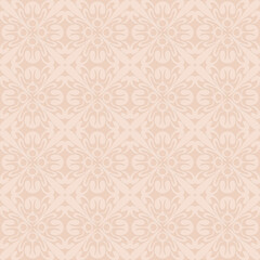 arabesque monochrome pattern, vector realistic illustration with shadow for design