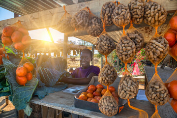 African street vendor