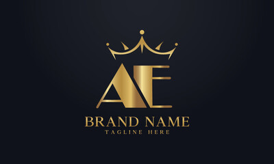 King crown logo design vector and extra bold queen symbol