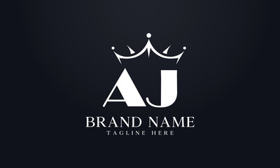 King crown logo design vector and extra bold queen symbol