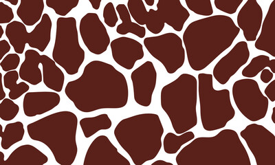 Vector giraffe print pattern animal seamless. Giraffe skin abstract for printing, cutting, home decorate and more.
