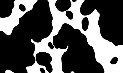 Vector black cow print pattern animal Seamless. Cow skin abstract for printing, cutting, home decorate and more.