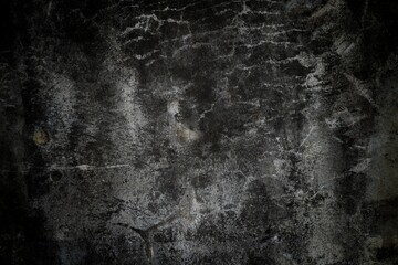 Scary dark wall background, old walls full of stains and scratches. horror concept wall background