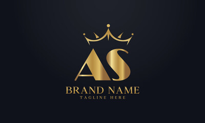 King crown logo design vector and extra bold queen symbol