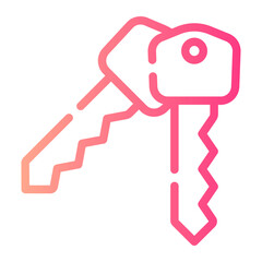 key gradient icon