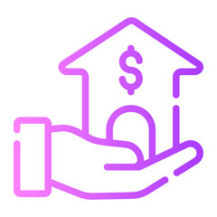 buy home gradient icon