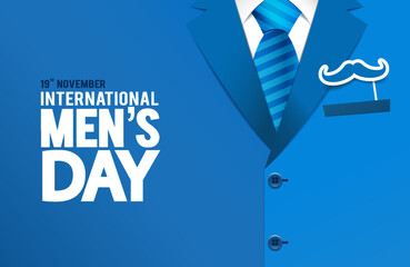 Vector illustration of International Men's Day. 
