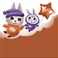 Rabbits fly to Halloween Party