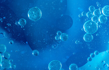 Obraz na płótnie Canvas Abstract Blue water bubbles background