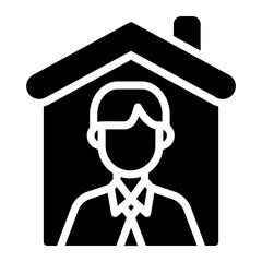 house owner glyph icon