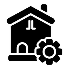 house glyph icon