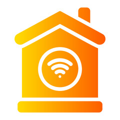 smart home gradient icon