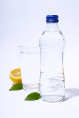Concept of thirst and freshness, fresh water