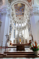 Deckenfresco im Chorbereich v. C. Tencalla, Dom St. Stephan, auch Stephansdom, Passau,...