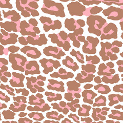 Leopard print pattern animal seamless. Vector and illustration background.