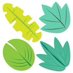 leaf element for template design.