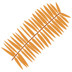 leaf element for template design.