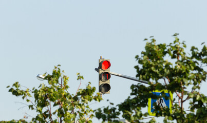 red traffic light