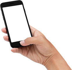 hand holding smartphone