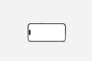 New realistic mobile phone smartphone mockup on white background