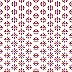 Seamless Geometric Vector Pattern with Abstract Art