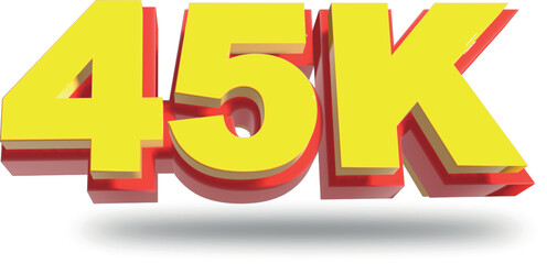 3D Rendering Text Effect Transparent Background