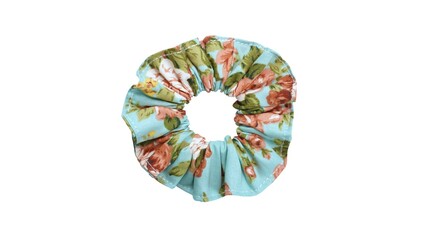 Hair tie in beautiful pastel turquoise color made out of cotton fabric, so elegant and fashionable. A great hair tie accessory for girls and women.