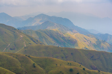 The early autumn scenery of Wugong Mountain Natural Scenic Area, Pingxiang, Jiangxi, China