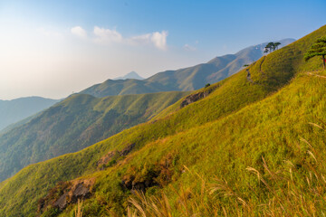 The early autumn scenery of Wugong Mountain Natural Scenic Area, Pingxiang, Jiangxi, China