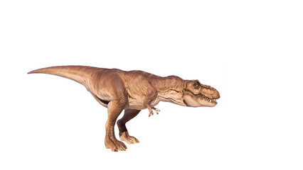 Trex tyrant dinosaur isolated on empty background PNG © akiratrang
