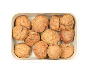 ripe walnuts in a bowl