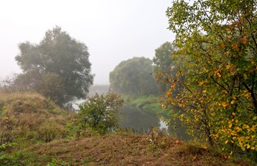 At the beginning of September in a bend of the river