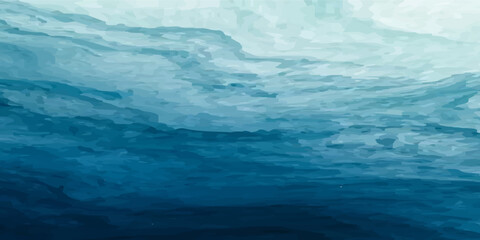 Bright watercolor dripping turquoise stains. Abstract illustration on a white background