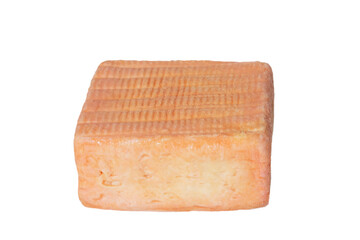 fromage maroilles en gros plan isolé