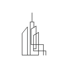 City skyline, city silhouette vector illustration in flat design