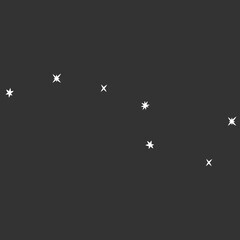 Constellation Ursa Major on a dark background. Element for design