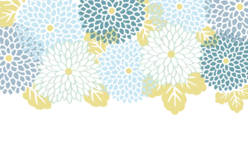 Selbstklebende Fototapeten Background frame illustration with geometric flower pattern, card design template © KY