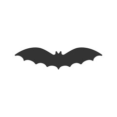 Halloween bat silhouette. Halloween decor. Vector illustration