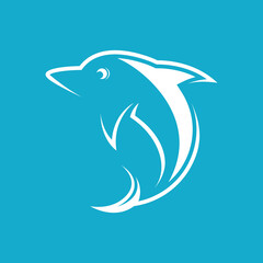 Dolphin logo template vector icon