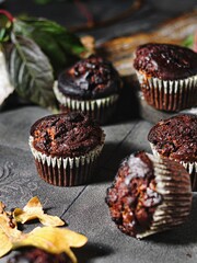 cupcakes with chocolate