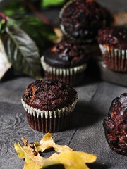 cupcakes with chocolate