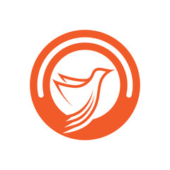Bird logo template vector icon