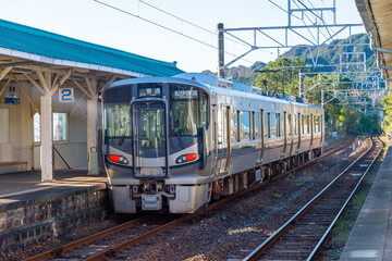 Naklejka premium きのくに線 那智駅